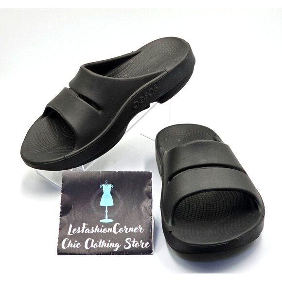 Oofos Ooriginal Men's Black Recovery Slide Lightweight Sandals Sz 9 Wo's 11 2550 - Picture 1 of 15